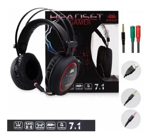 HEADSET GAMER 7.1 KP-401 KNUP 
