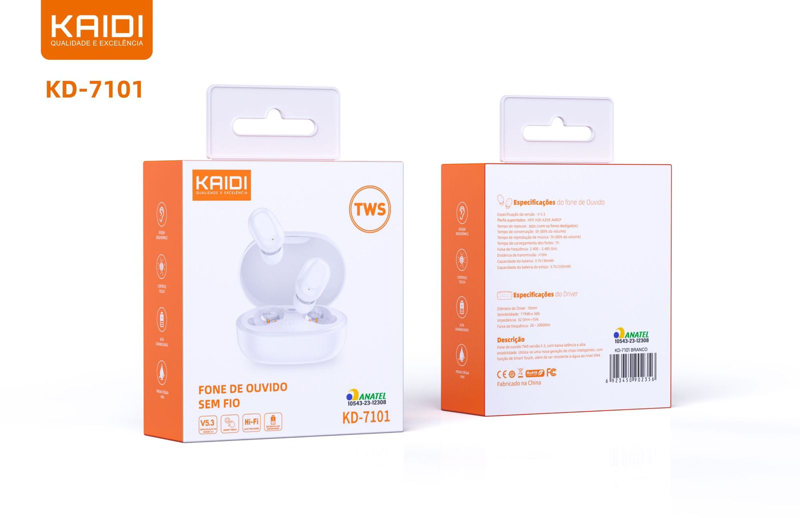 FONE BLUETOOH KD-7101 KAIDI