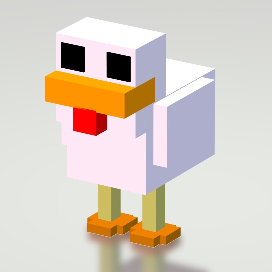 GALINHA MINECRAFT 3D COLORIDO